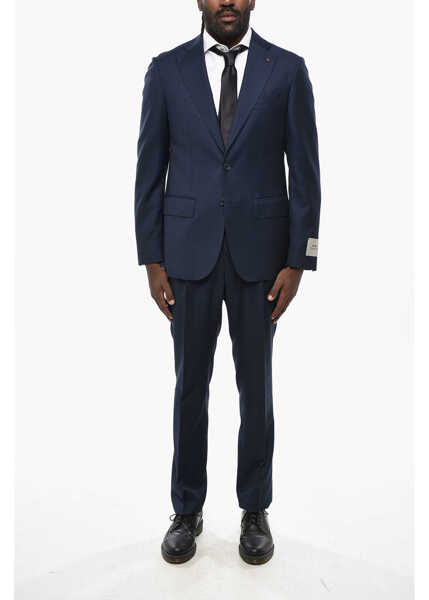 Costume CORNELIANI Cc Collection Virgin Wool Suit With Side Splits Blue Barbati (BM 19350026) 1