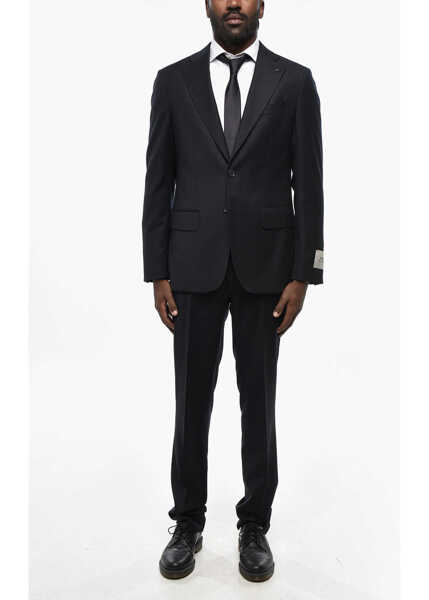 Costume CORNELIANI Cc Collection Suit In Wool Blend With Slim Fit Design Blue Barbati (BM 19350035) 1