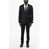 Costume Cc Collection Suit In Wool Blend With Slim Fit Design Barbati