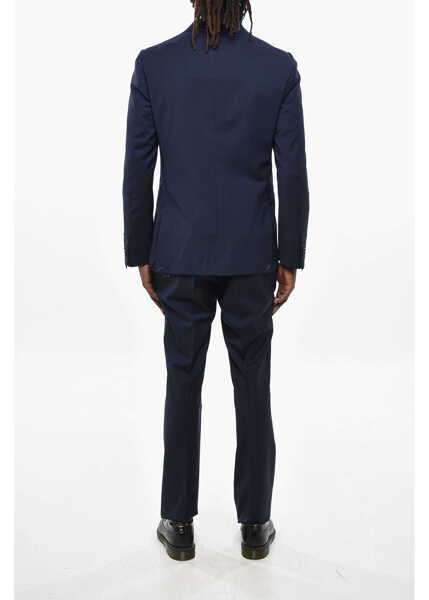 Costume CORNELIANI Cc Collection Double-Breasted Stretch Wool Suit With Peak La Blue Barbati (BM 19350068) 4