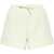 Ganni Solid Color Shorts With Ton On Ton Monogram Beige