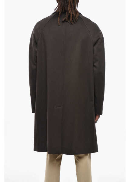 Paltoane CORNELIANI Cc Collection Virgin Wool Coat With Patch Pockets Brown Barbati (BM 19350077) 2