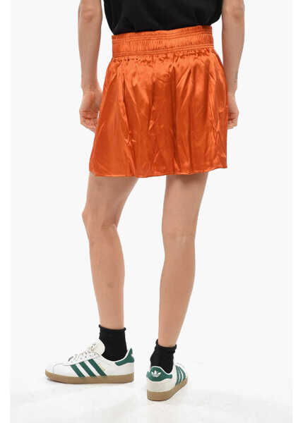 Pantaloni scurti Cline Satin Boxer Shorts With Logo Patch Orange Femei (BM 19350089) 3