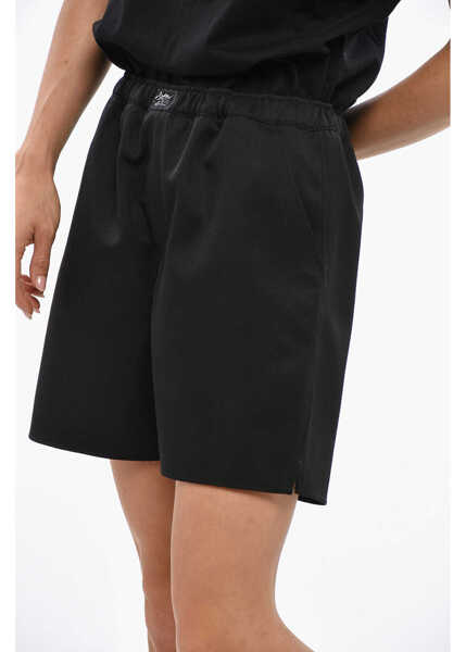 Pantaloni scurti COPERNI Solid Color Shorts With Drawstring Waist Black Femei (BM 19350095) 2