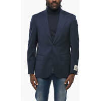 Sacouri Cc Collection Virgin Wool Slim Fit Blazer Barbati