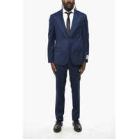 Costume Cc Collection Bird's Eye Virgin Wool Suit Barbati