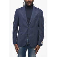 Sacouri Cc Collection Virgin Wool Blazer With Patch Pockets Barbati