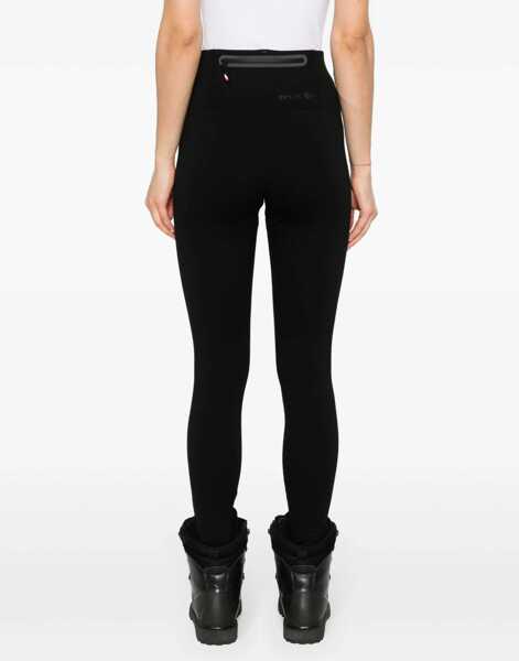 Colanti Moncler Nylon Sport Leggings With Perforated Details Black Femei (BM 19350245) 4
