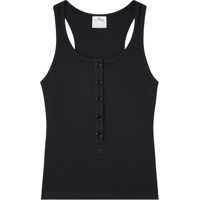 Bluze Ribbed Tank Top With 4 Buttons Femei