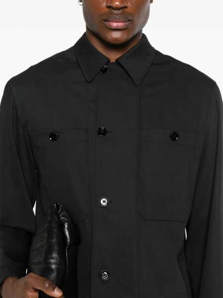 Camasi casual LEMAIRE Cotton Saharan Shirt With Hidden Buttoning Black Femei (BM 19350257) 5