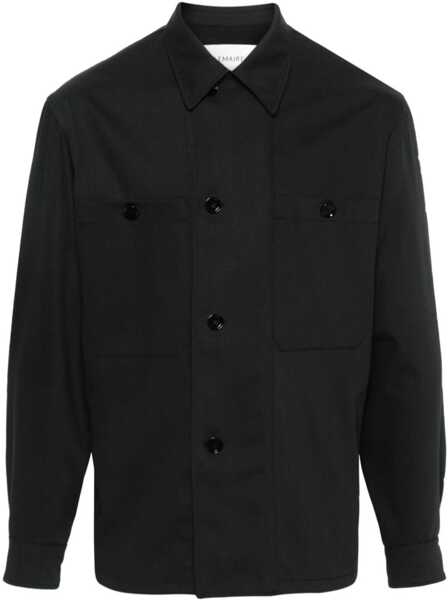 Camasi casual LEMAIRE Cotton Saharan Shirt With Hidden Buttoning Black Femei (BM 19350257) 1