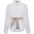 Balenciaga Popeline Shirt With Belt White