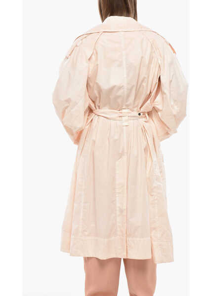 Paltoane QUIRA Cotton Trench Coat With Belt Pink Femei (BM 19350278) 3