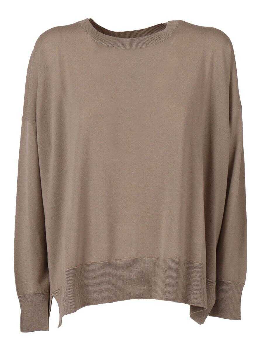 Pulovere Phi Fdl Phi Fdl Girocoll GRAY Femei (BM 19350312) 1