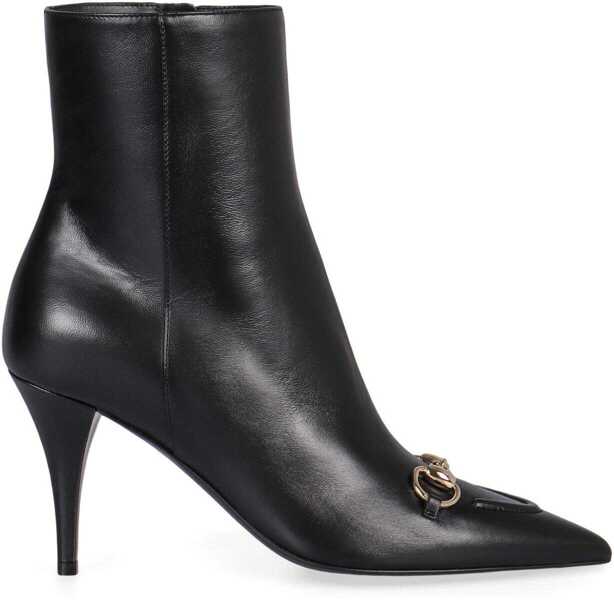 Bocanci Gucci Gucci Ankle Boots In Leather Black Femei (BM 19350633) 2
