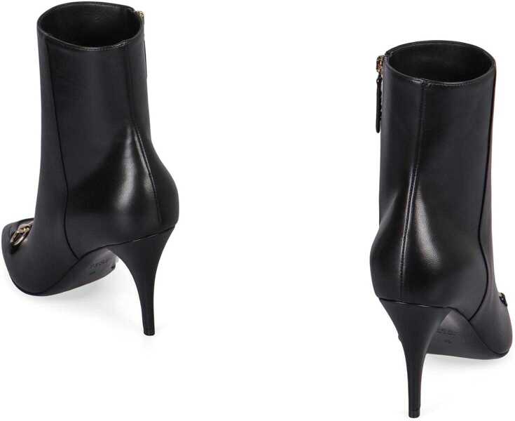 Bocanci Gucci Gucci Ankle Boots In Leather Black Femei (BM 19350633) 4