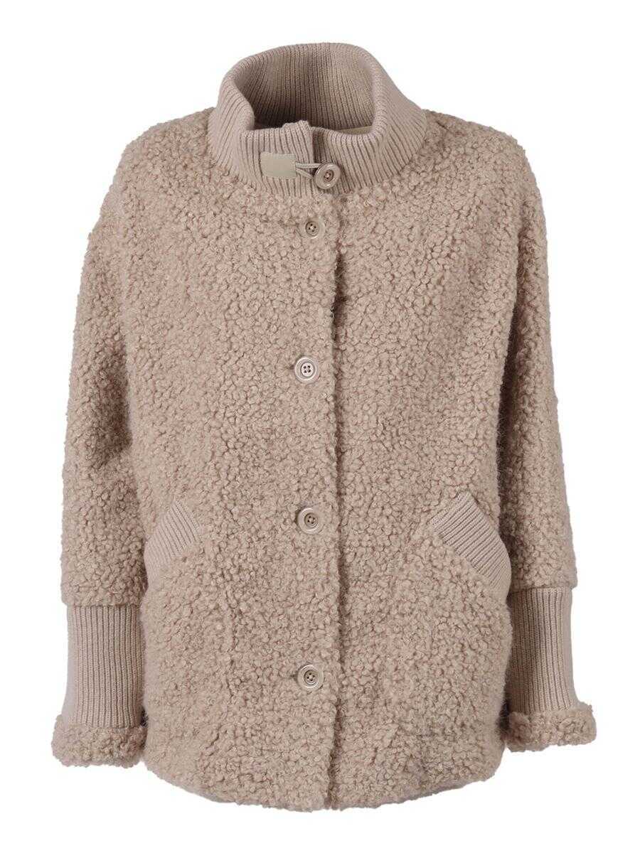 Paltoane Diego M Diego M Coat Beige Femei (BM 19350723) 1