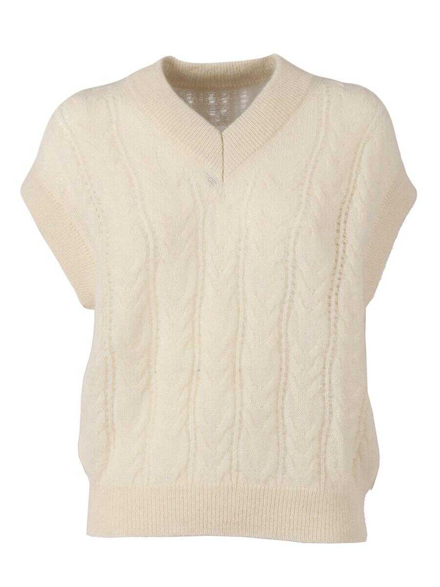 Pulovere Phi Fdl Phi Fdl School V WHITE Femei (BM 19350798) 1