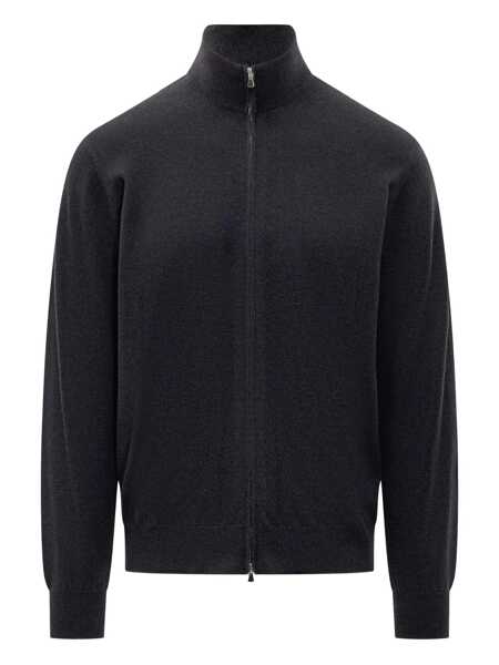 Cardigane FILIPPO DE LAURENTIIS Filippo De Laurentiis Black Cardigan With Zip Filippo De Laurentiis BLUE Barbati (BM 19350864) 1