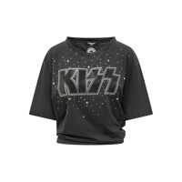 Tricouri DSQUARED2 Black T-Shirt With Kiss Logo Dsquared2 Femei