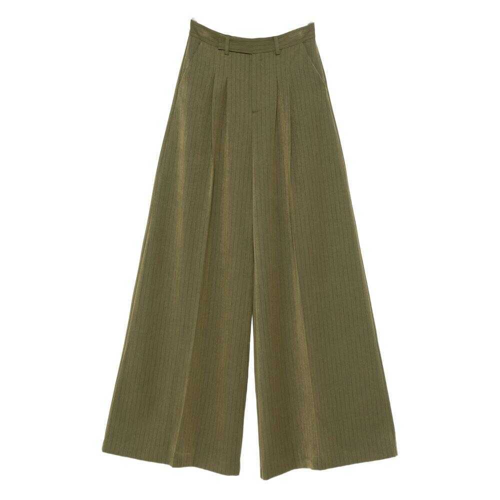 Pantaloni casual Le Sully Studio Le Sully Studio Trousers GREEN Femei (BM 19350936) 1