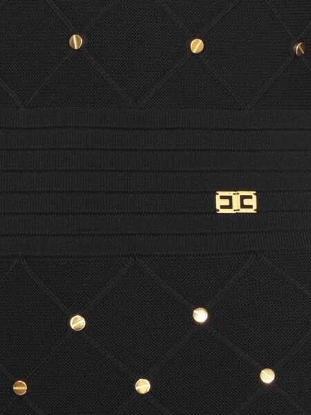 Rochii Elisabetta Franchi Elisabetta Franchi Black Viscose Mini Dress Black Femei (BM 19351161) 5