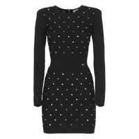 Rochii Elisabetta Franchi Black Viscose Mini Dress Femei