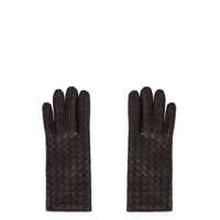 Manusi Bottega Veneta Woven Leather Gloves Femei
