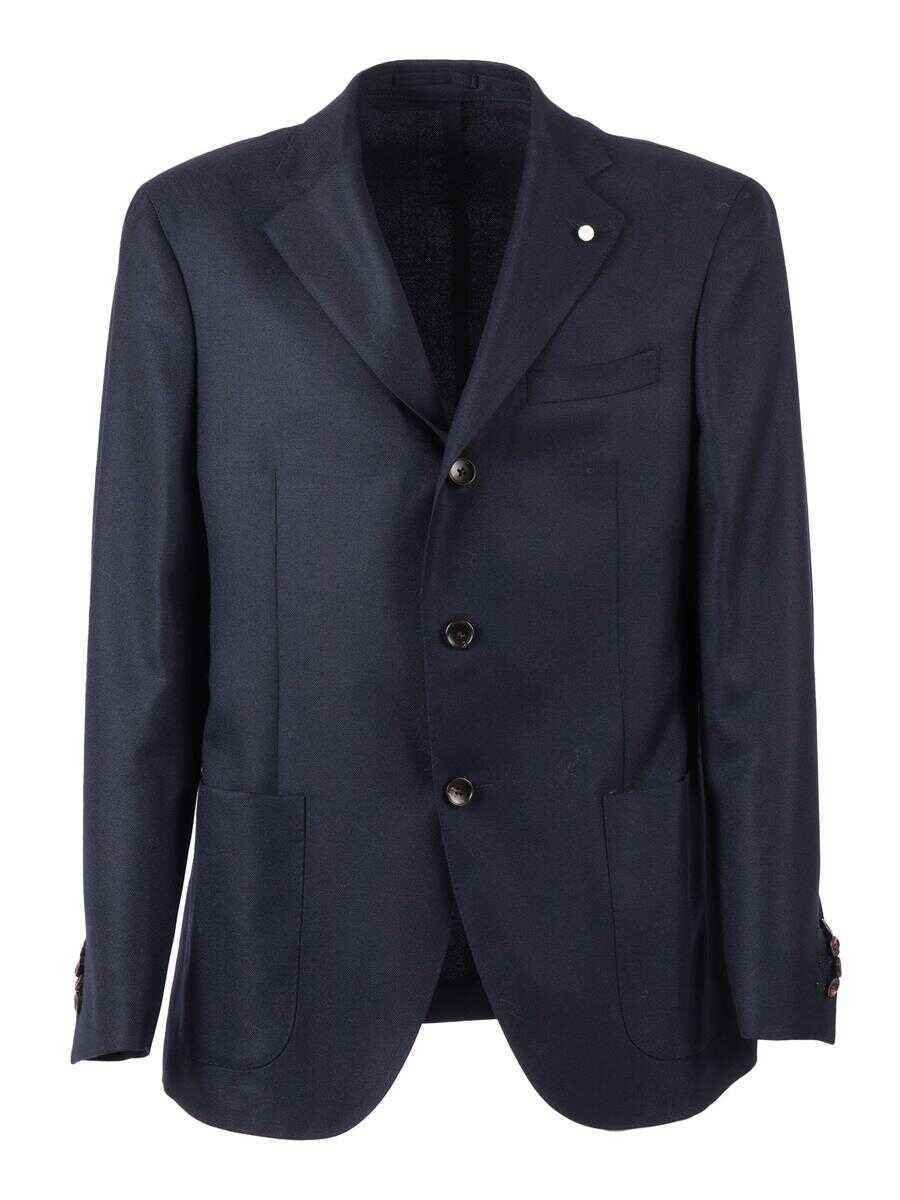 Costume LUIGI BIANCHI Luigi Bianchi Single-Breasted Jacket BLUE Barbati (BM 19351629) 1