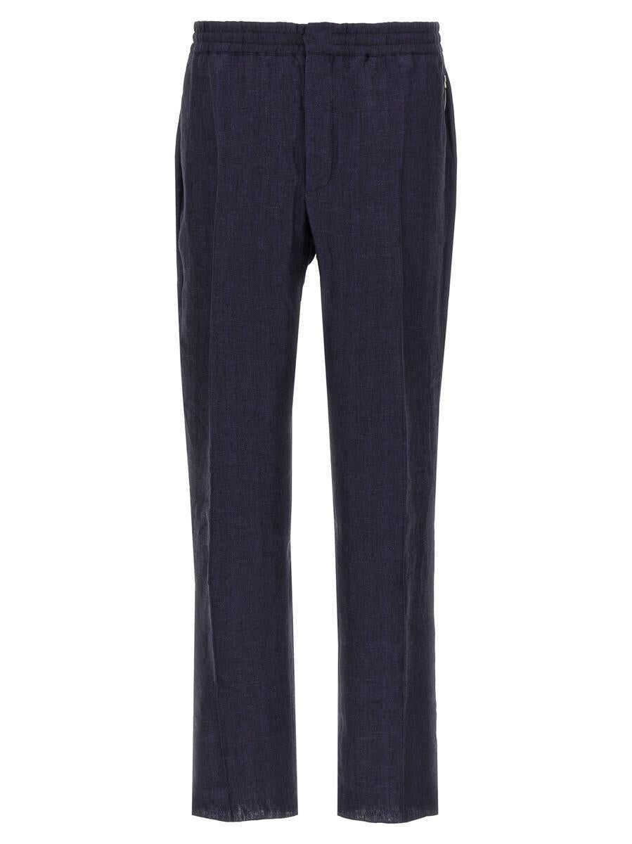 Pantaloni BERLUTI Berluti Herringbone Pants BLUE Barbati (BM 19351947) 1