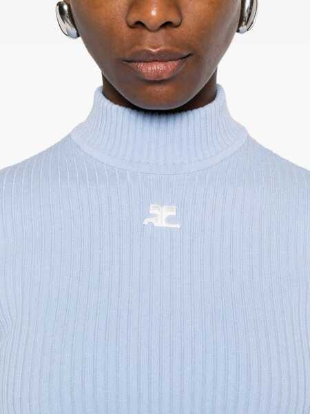Pulovere COURRGES Courrges Reedition Knit Ss Jumper Clothing 7005 SKY Femei (BM 19351971) 5
