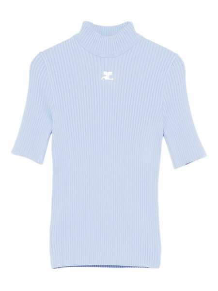 Pulovere COURRGES Courrges Reedition Knit Ss Jumper Clothing 7005 SKY Femei (BM 19351971) 1