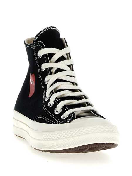 Sneakers Comme des Garons Comme Des Garons Play Chuck Taylor 70 Small Red Heart High Top Sneakers. Shoes Black Femei (BM 19352073) 2