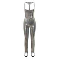 Salopete DSQUARED2 Dsquared2 Silver Sequined Jumpsuit Femei