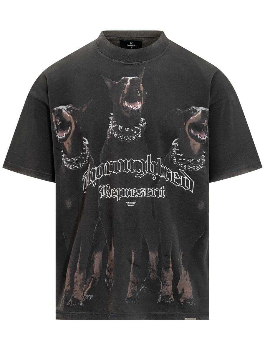 Tricouri REPRESENT Represent Represent Black T-Shirt With Doberman Print MULTICOLOR Barbati (BM 19352361) 1