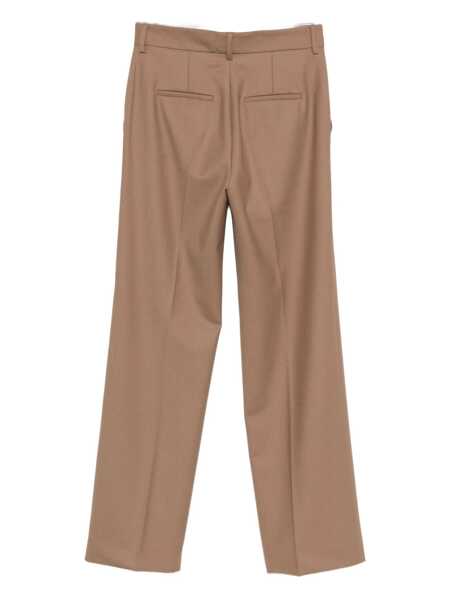 Pantaloni casual ANTONELLI Antonelli Pantaloni Kaki A Gamba Dritta Con Tasche Laterali Beige Femei (BM 19352517) 1