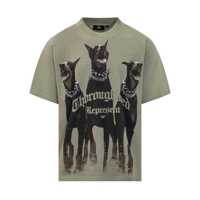 Tricouri Represent Represent T-Shirt With Doberman Print Barbati