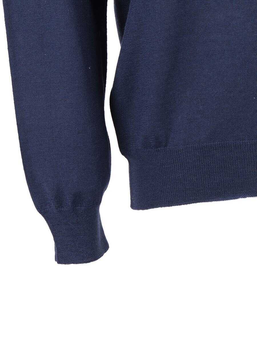 Pulovere Fedeli Fedeli Girocoll BLUE Barbati (BM 19352799) 3