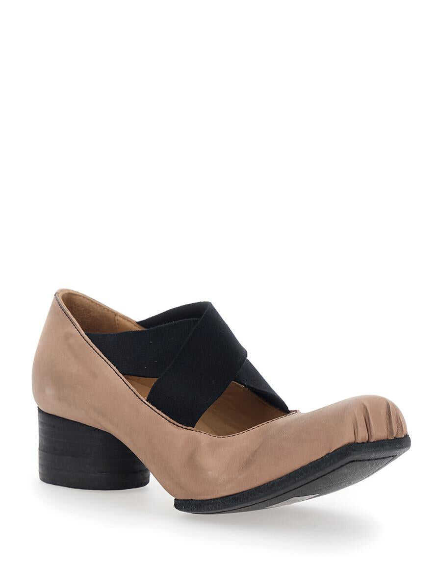 Balerini UMA WANG Pink Ballet Flats With Square Toe And Medium Heel In Suede Woman PINK Femei (BM 19352805) 2