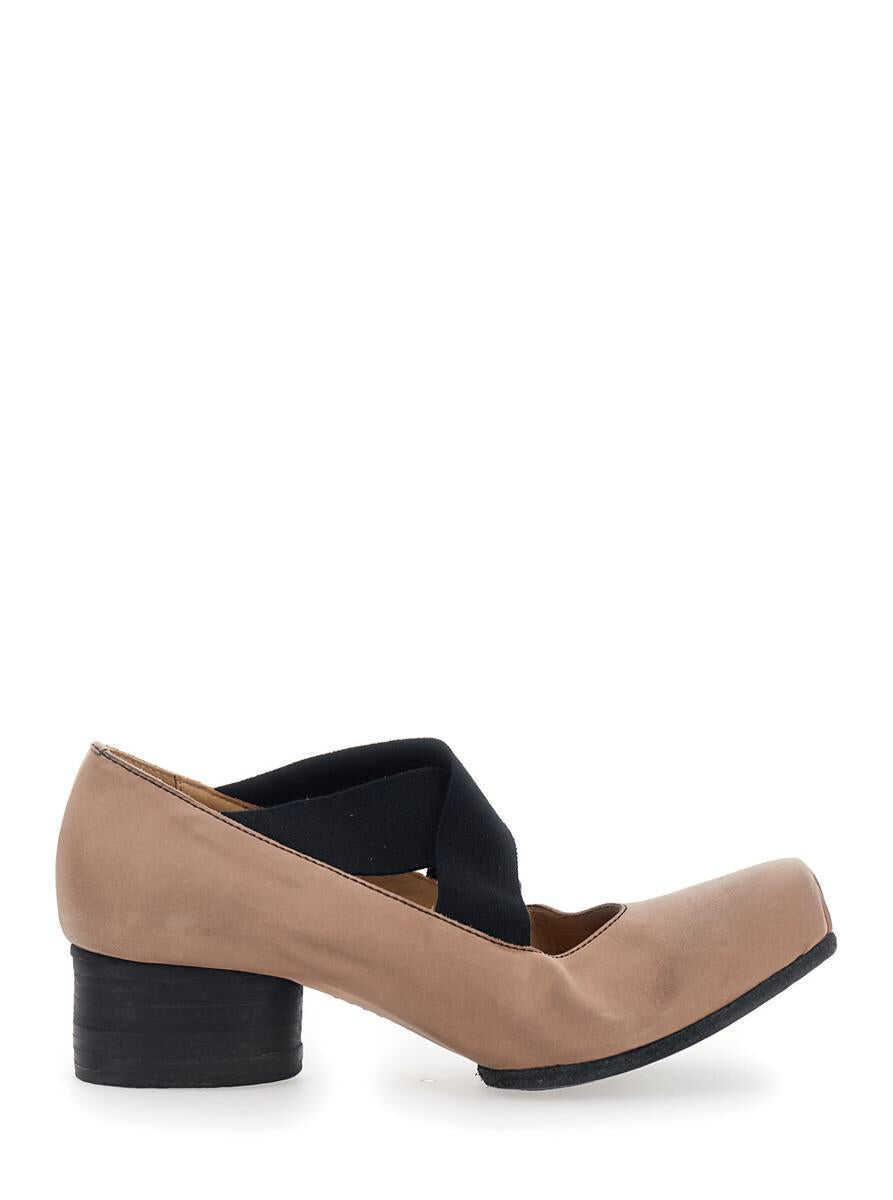 Balerini UMA WANG Pink Ballet Flats With Square Toe And Medium Heel In Suede Woman PINK Femei (BM 19352805) 1