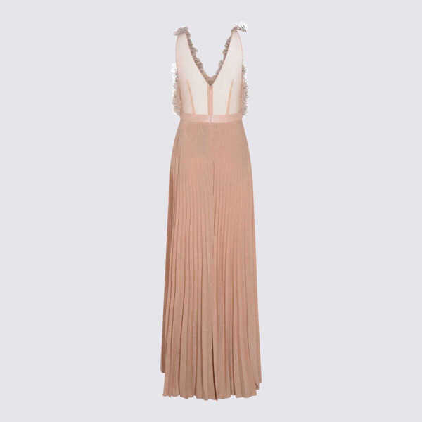 Rochii Elisabetta Franchi Elisabetta Franchi Pink Viscose Maxi Dress Beige Femei (BM 19353195) 2