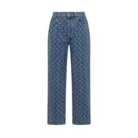 Blugi Marine Serre Blue Jeans With Print Moon Marine Serre Barbati