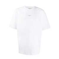 Tricouri 'Slogan Classique' White Classic T-Shirt With Logo Print In Cotton Blend Man Barbati
