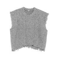 Pulovere R13 Boyfriend Cable Sweater Vest Clothing Femei