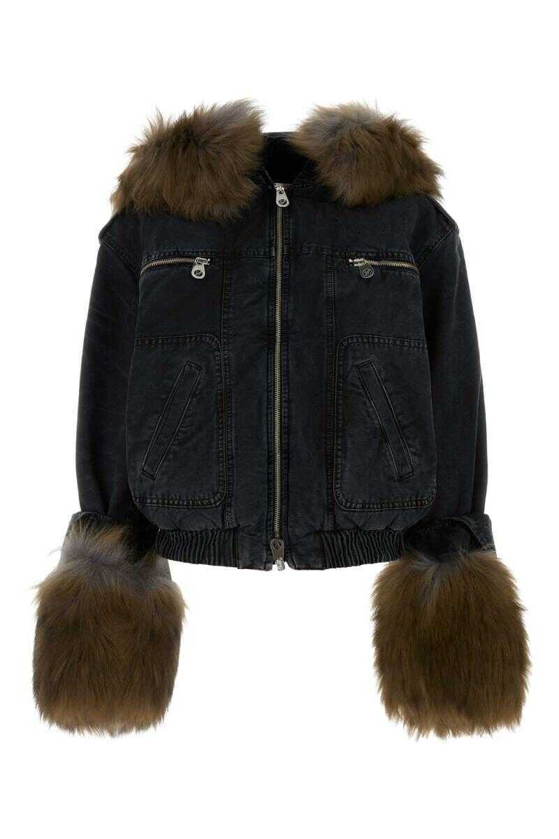 Geci Blumarine Blumarine Jackets And Vests BLACKCARAMELBLACK Femei (BM 19354020) 1