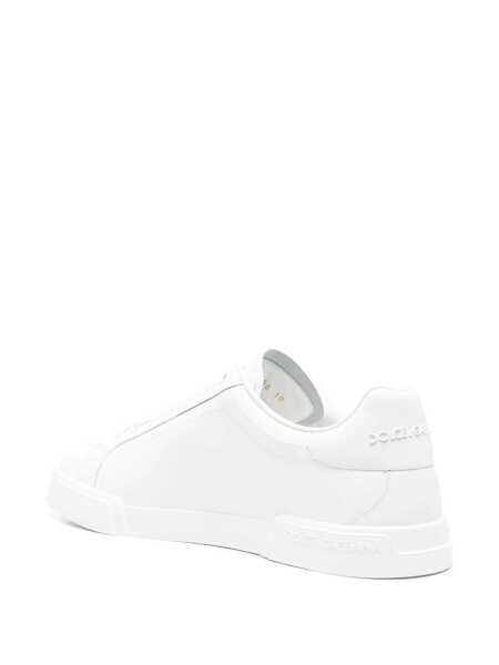 Sneakers Dolce & Gabbana Portofino Light White Sneakers With Logo Patch On The Tongue And Tonal Logo Lettering On The Heel In Leather Man WHITE... (BM 19354035) 3