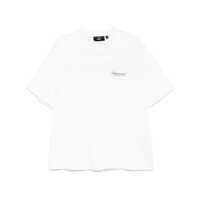 Tricouri White Crewneck T-Shirt With With Front And Back Owners Club Print In Cotton Man Barbati