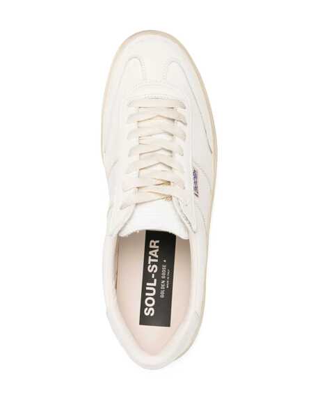 Sneakers Golden Goose Soul-Star White Low Top Sneakers With Metallic Heel Tab In Leather Man WHITE Barbati (BM 19354443) 4