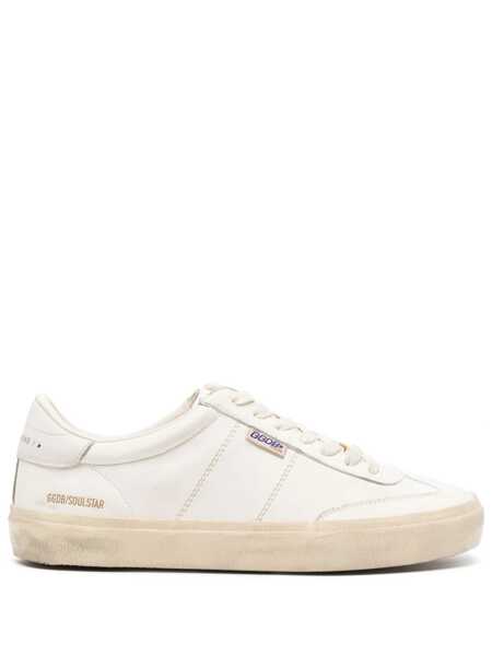 Sneakers Golden Goose Soul-Star White Low Top Sneakers With Metallic Heel Tab In Leather Man WHITE Barbati (BM 19354443) 1