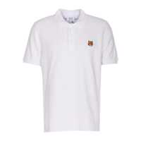 Tricouri Polo White Polo Shirt With Classic Collar And Logo Embroidery On The Front In Cotton Man Barbati